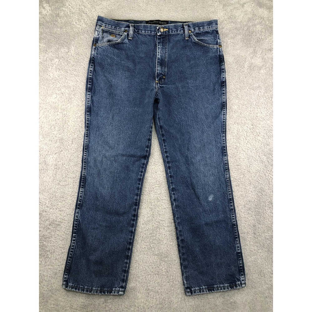 Wrangler Jeans Men 38x30 Blue George Strait Cowboy Cut Collection 936GSHD Denim